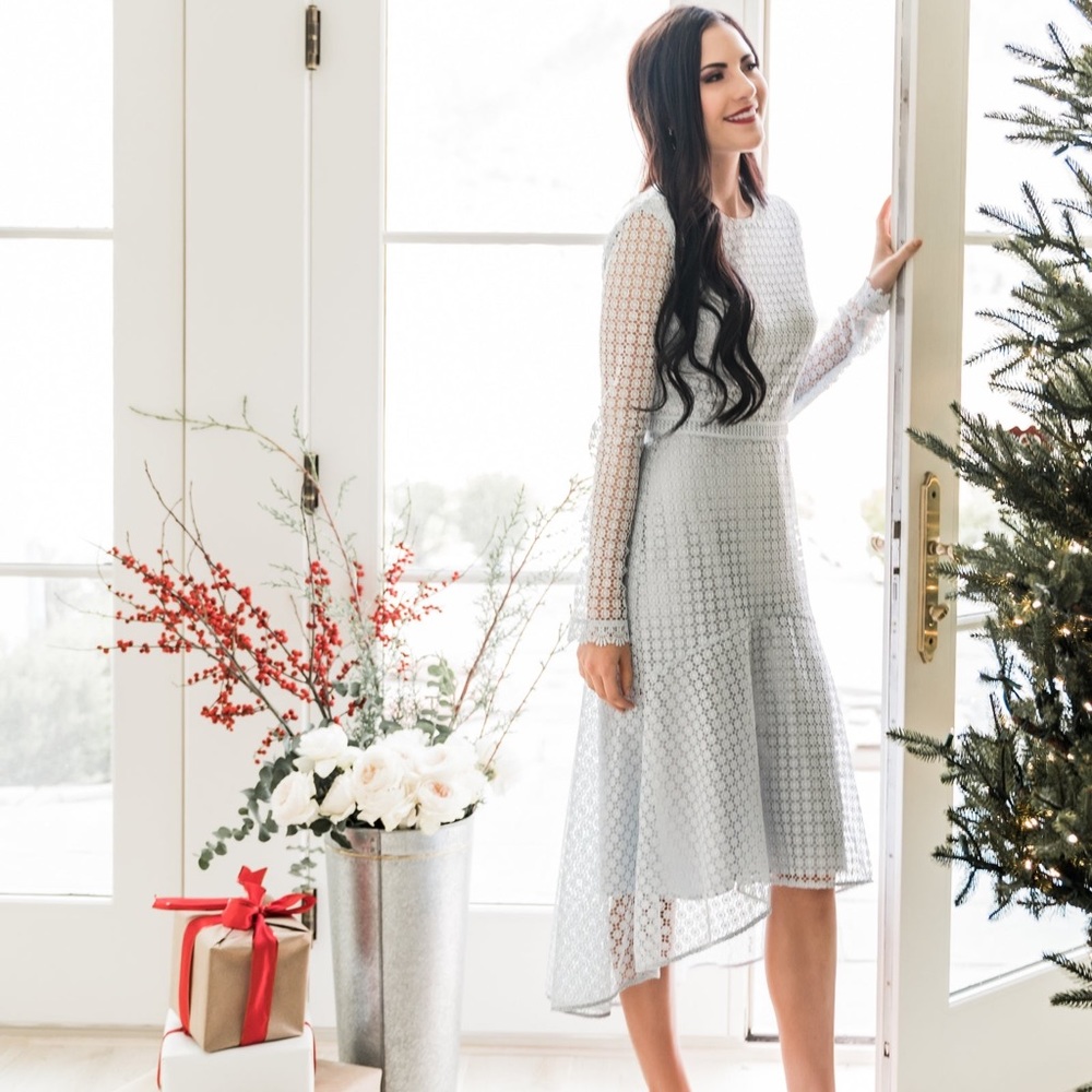 Rachel Parcell light blue dress.